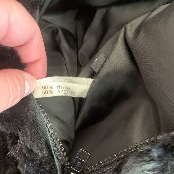 Faux-Fur Bober Jacket Womens S - Picture 3 of 4